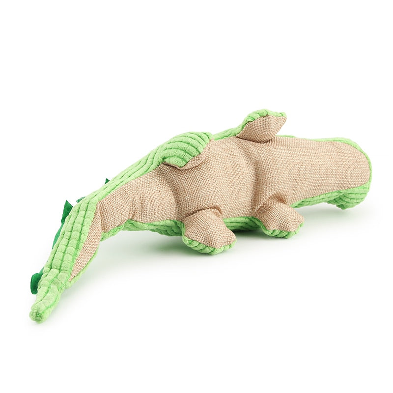 Croc Vert — Peluche couineuse pour petit chien