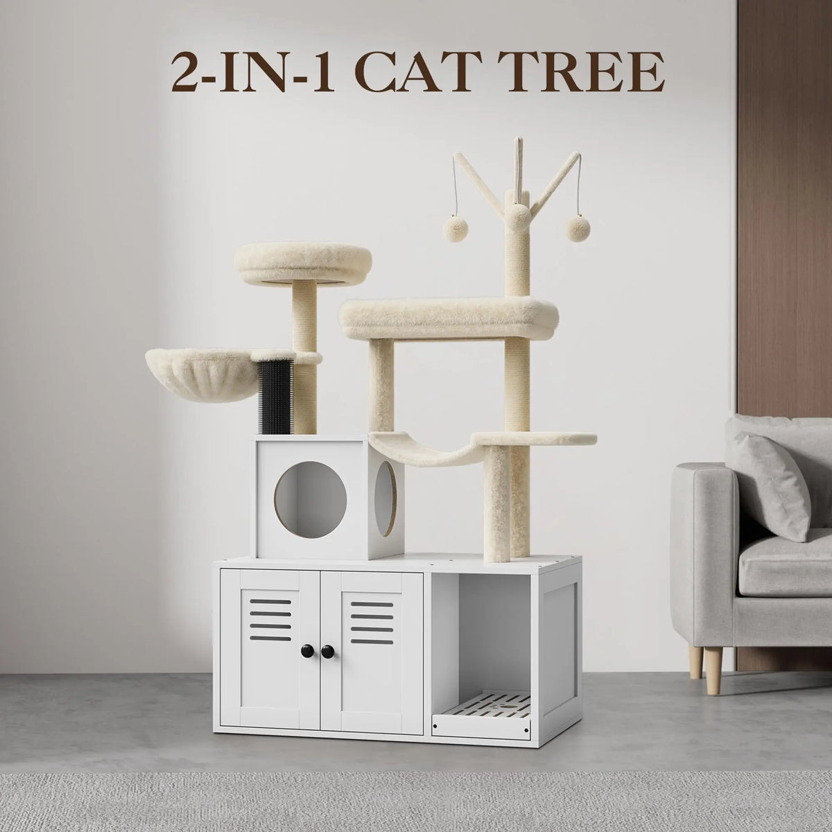 La Maison Oslo — Cache-litière et arbre à chat