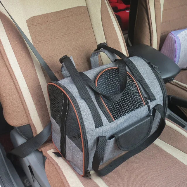 Le Baluchon Nomade, sac de transport pliable pour chien et chat