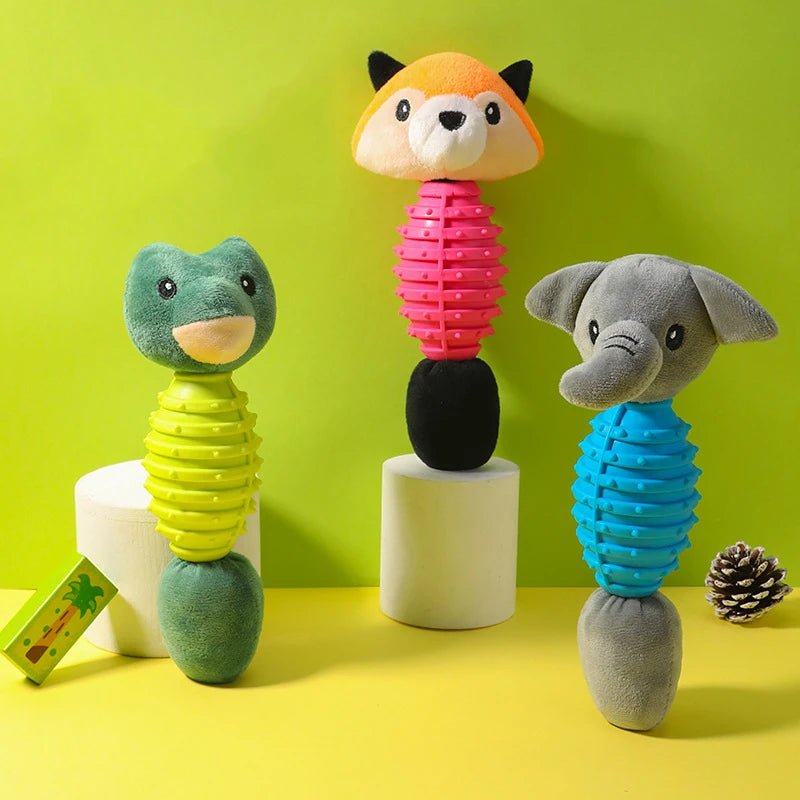 World Beastie — Jouet à mâcher en peluche et TPR pour chien