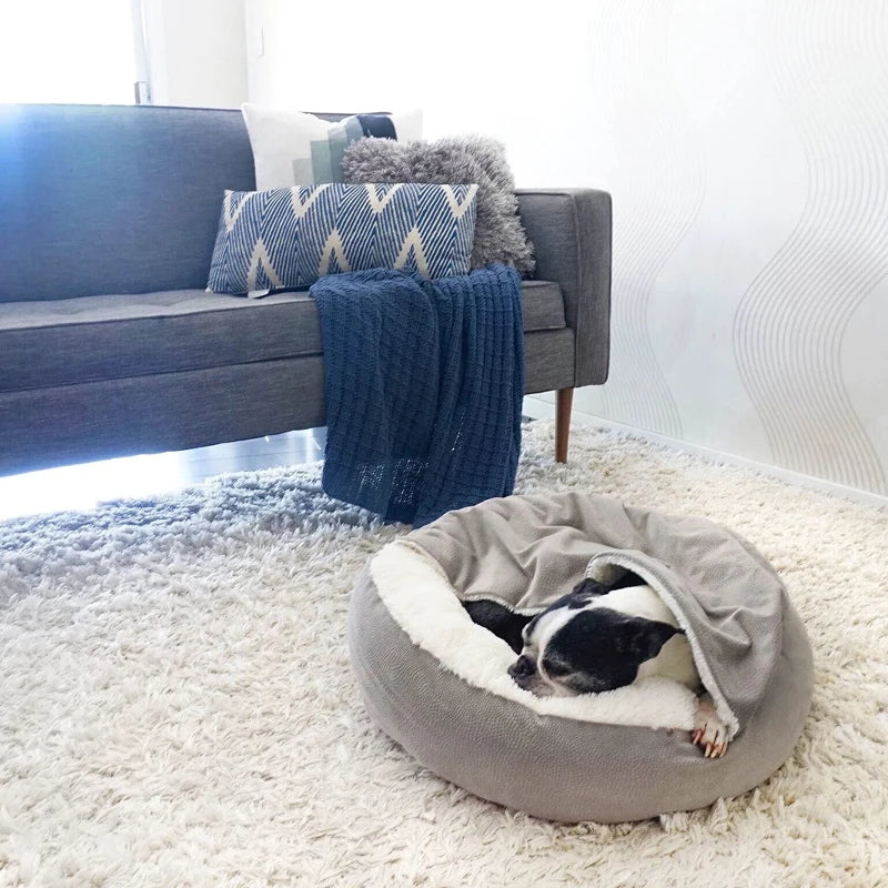 Le Cocon Orthopédique — Panier à capuche pour chien et chat