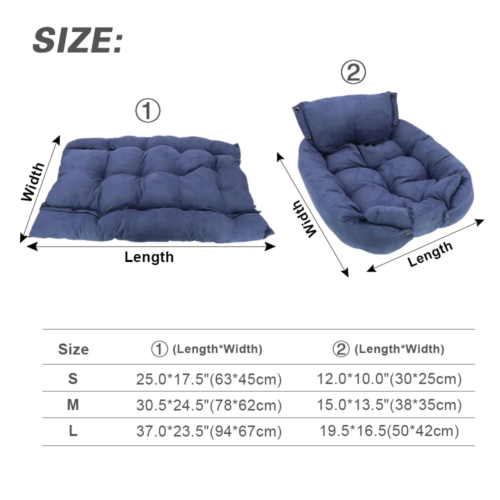 Nid Douillet 3-en-1 — Coussin cocooning pour chien et chat