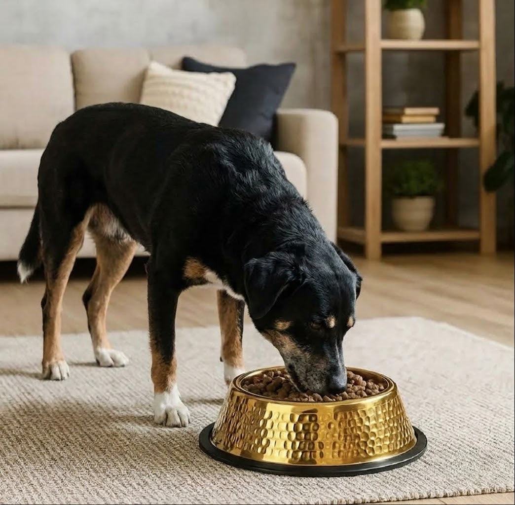 Royal Bowl — Gamelle inox finition dorée, grande capacité