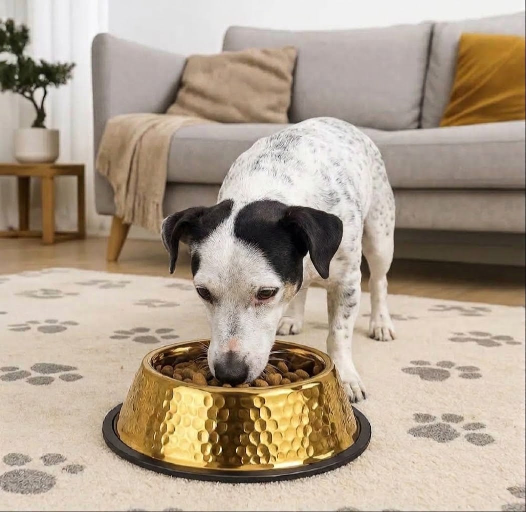 Royal Bowl — Gamelle inox finition dorée, grande capacité