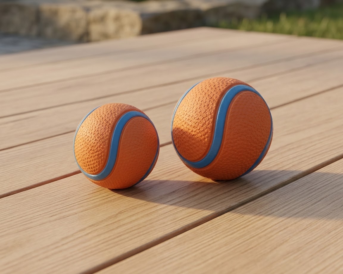 Squiz'Ball — Balle couineuse en caoutchouc naturel pour chien