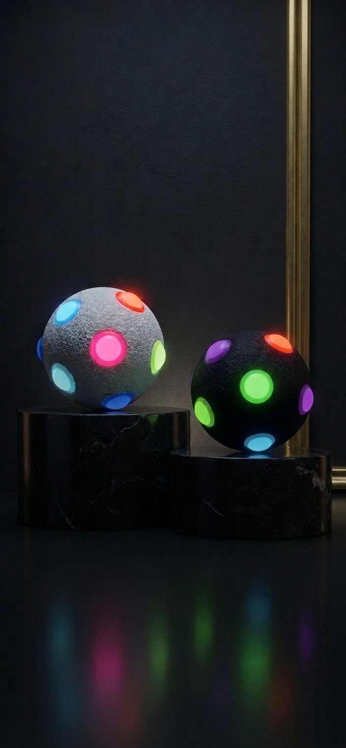 DiscoWaf — Balle LED qui s'allume à chaque rebond pour chien