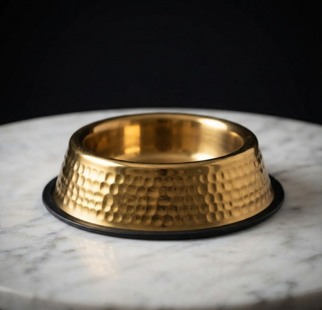 Royal Bowl — Gamelle inox finition dorée, grande capacité