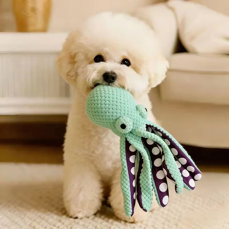 Octopus — Jouet poulpe sonore indestructible pour chien