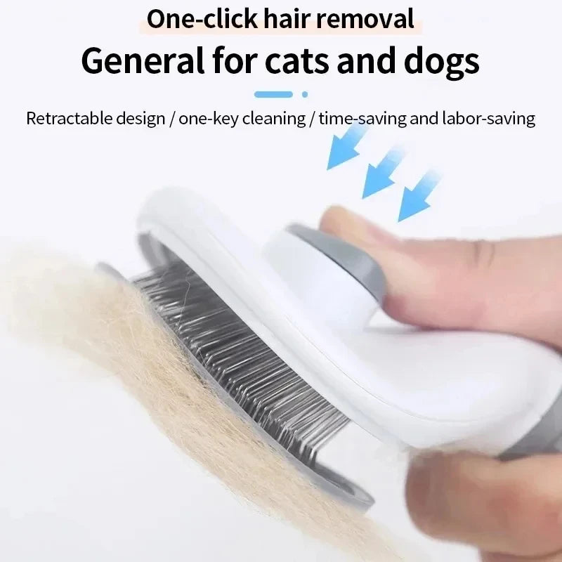 ToutouPropre — Brosse auto-nettoyante pour chien et chat, tous types de pelage