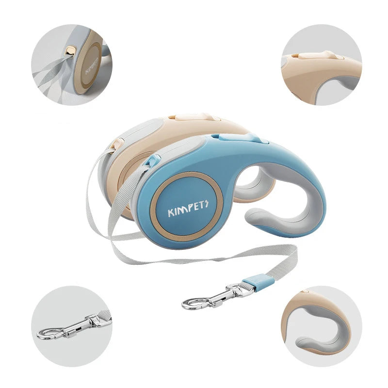 FreeWalk — Laisse rétractable en nylon pour chien et chat, 3 m / 5 m
