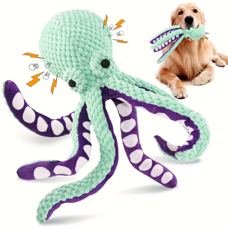 Octopus — Jouet poulpe sonore indestructible pour chien