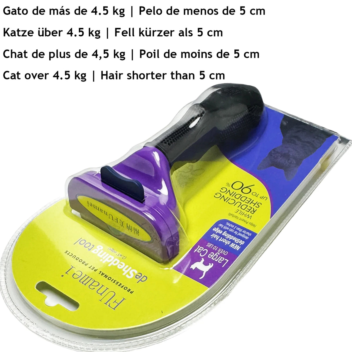 PoilPlume — Brosse de toilettage à éjection automatique pour chien et chat