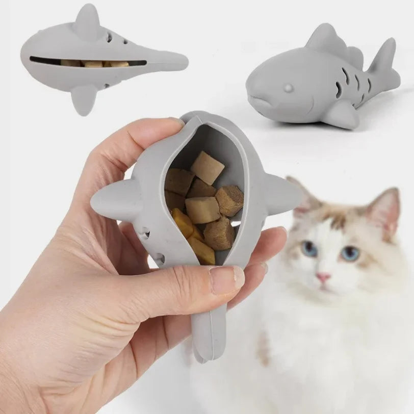 MiaouShark — Trio de requins en silicone pour chat
