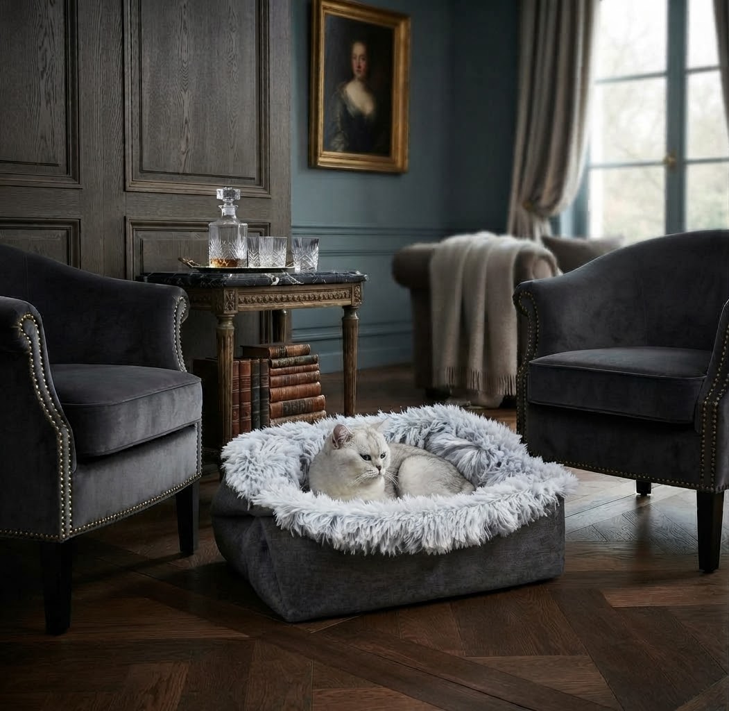 Le Nid Dépliable — Tapis 2-en-1 pour chat et petit chien