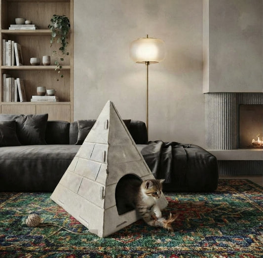La Pyramide de Cléopattes — Cachette en feutre pour chat