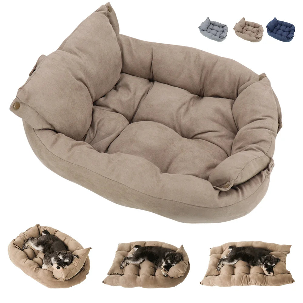 Nid Douillet 3-en-1 — Coussin cocooning pour chien et chat