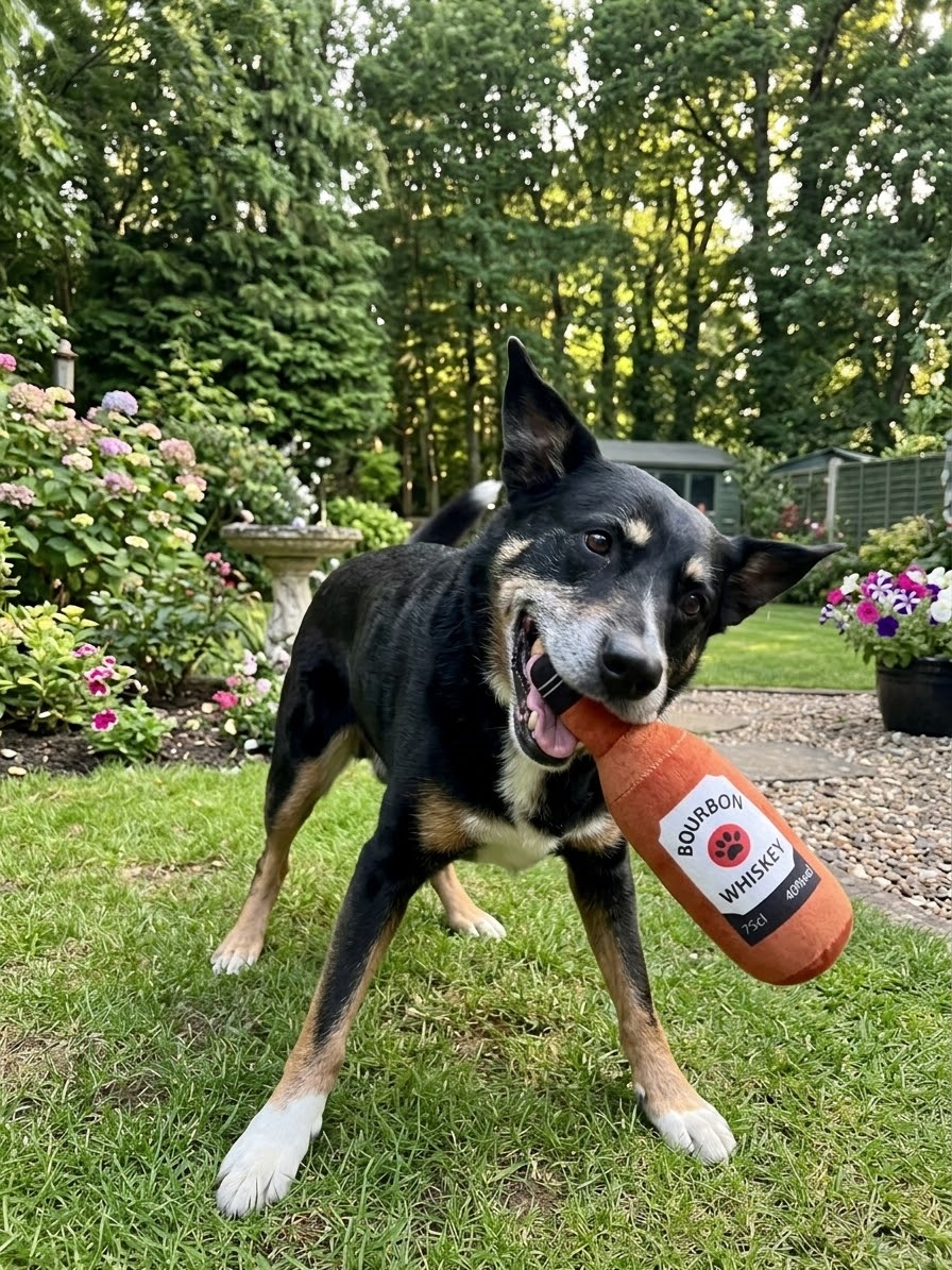 La Cave à Jouets — Peluches bouteilles couinantes pour chien