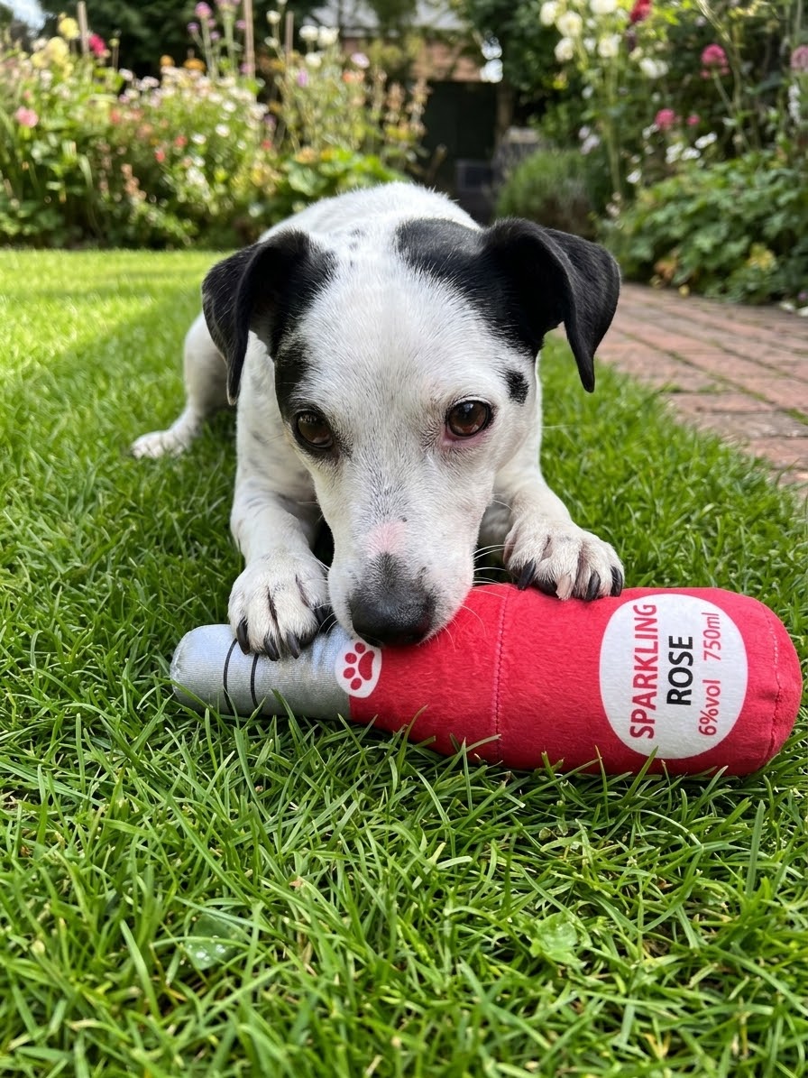 La Cave à Jouets — Peluches bouteilles couinantes pour chien