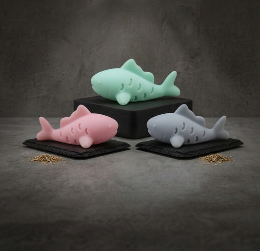 MiaouShark — Trio de requins en silicone pour chat