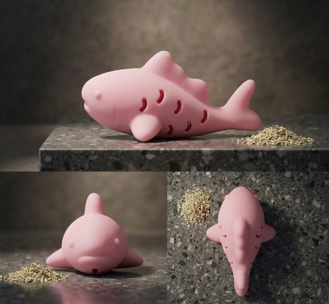 MiaouShark — Trio de requins en silicone pour chat