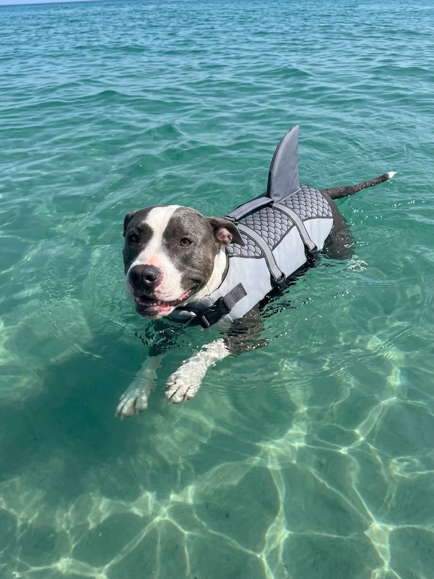 AquaPaw — Gilet de sauvetage requin pour chien