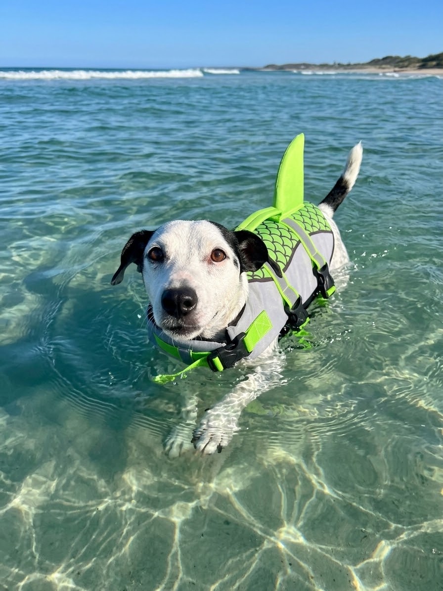 AquaPaw — Gilet de sauvetage requin pour chien