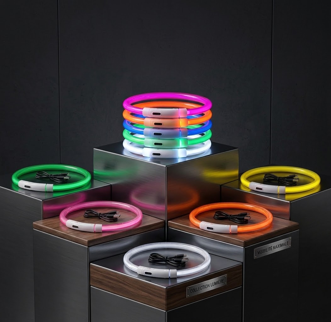 LumiCollar — Collier LED rechargeable pour chien