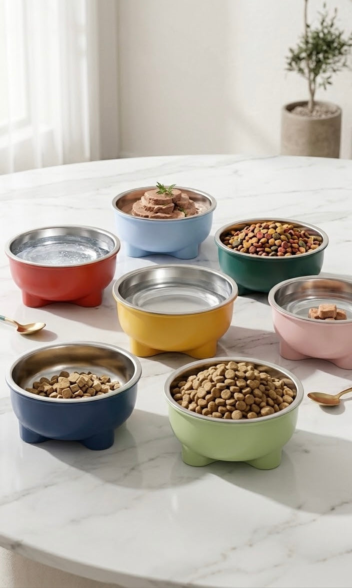 Croc'Bowl — Gamelle en inox antidérapante pour chien et chat