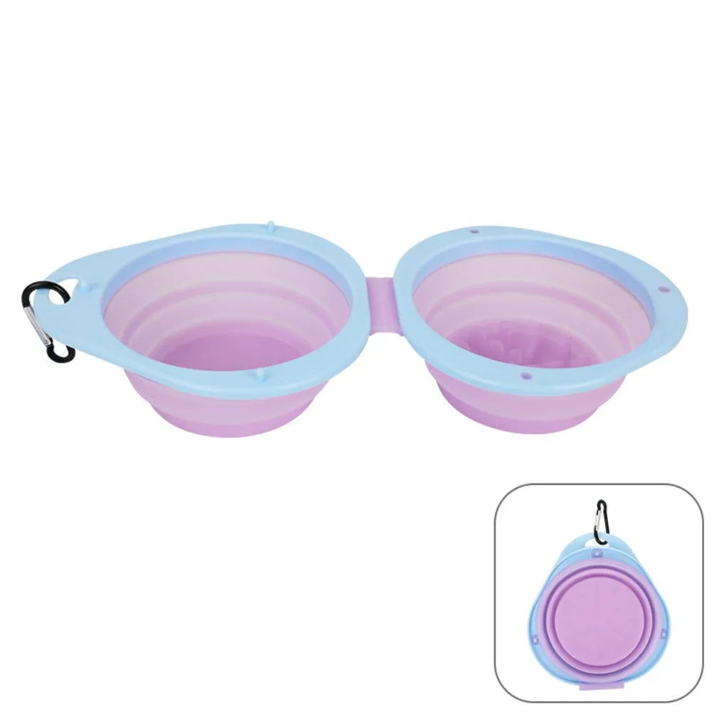 Travel'Bowl — Gamelle double pliable pour chien en voyage