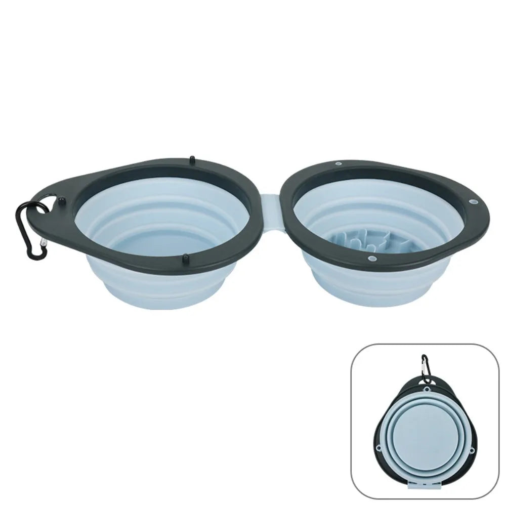 Travel'Bowl — Gamelle double pliable pour chien en voyage