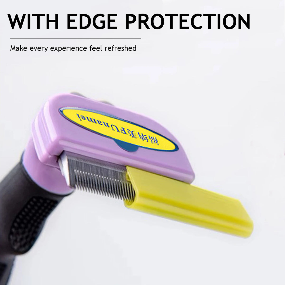 PoilPlume — Brosse de toilettage à éjection automatique pour chien et chat