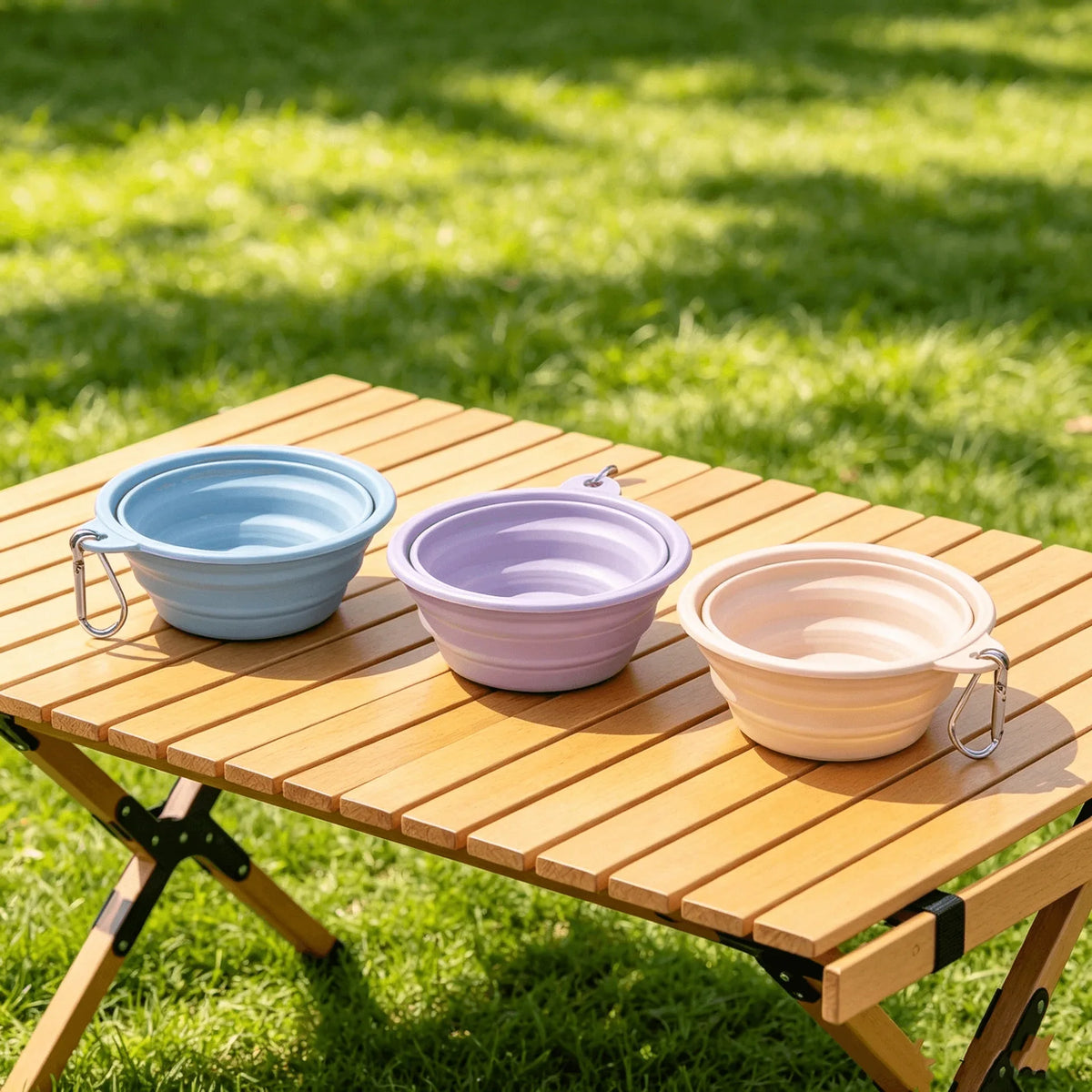 Pastel'Bowl — Gamelle pliable en silicone pour chien