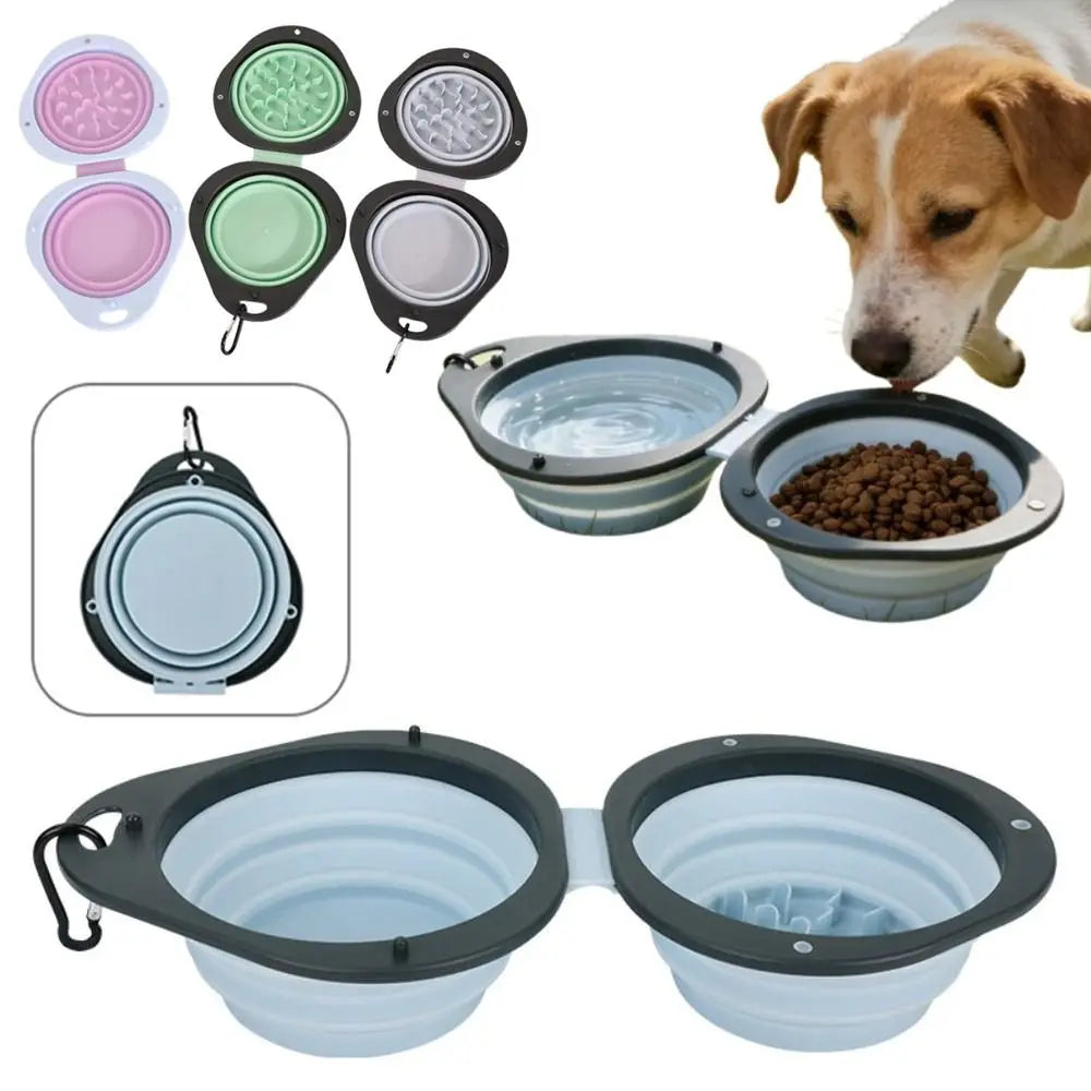 Travel'Bowl — Gamelle double pliable pour chien en voyage