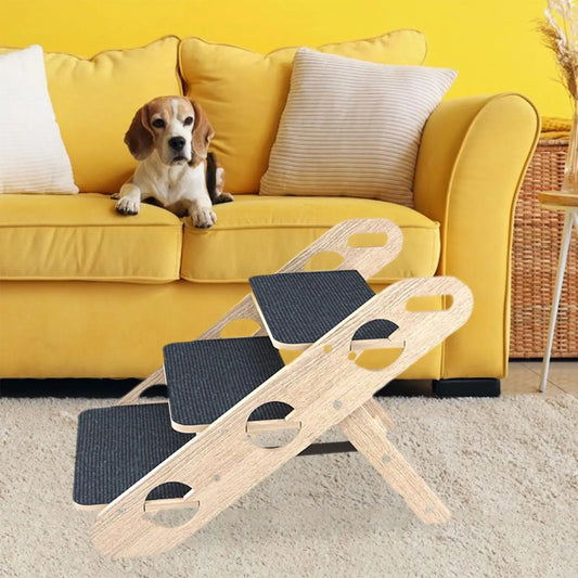 DuoStep — Escalier-rampe en bois 2-en-1 pour chien et chat