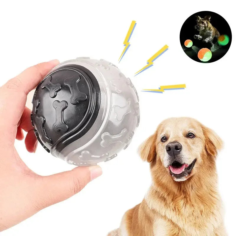 WafGlow — Balle lumineuse couinante pour chien