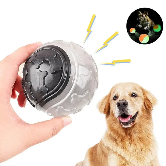 WafGlow — Balle lumineuse couinante pour chien