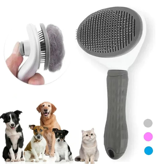 ToutouPropre — Brosse auto-nettoyante pour chien et chat, tous types de pelage