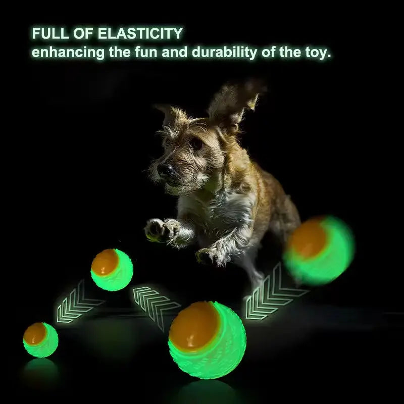 WafGlow — Balle lumineuse couinante pour chien