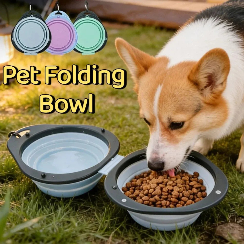 Travel'Bowl — Gamelle double pliable pour chien en voyage