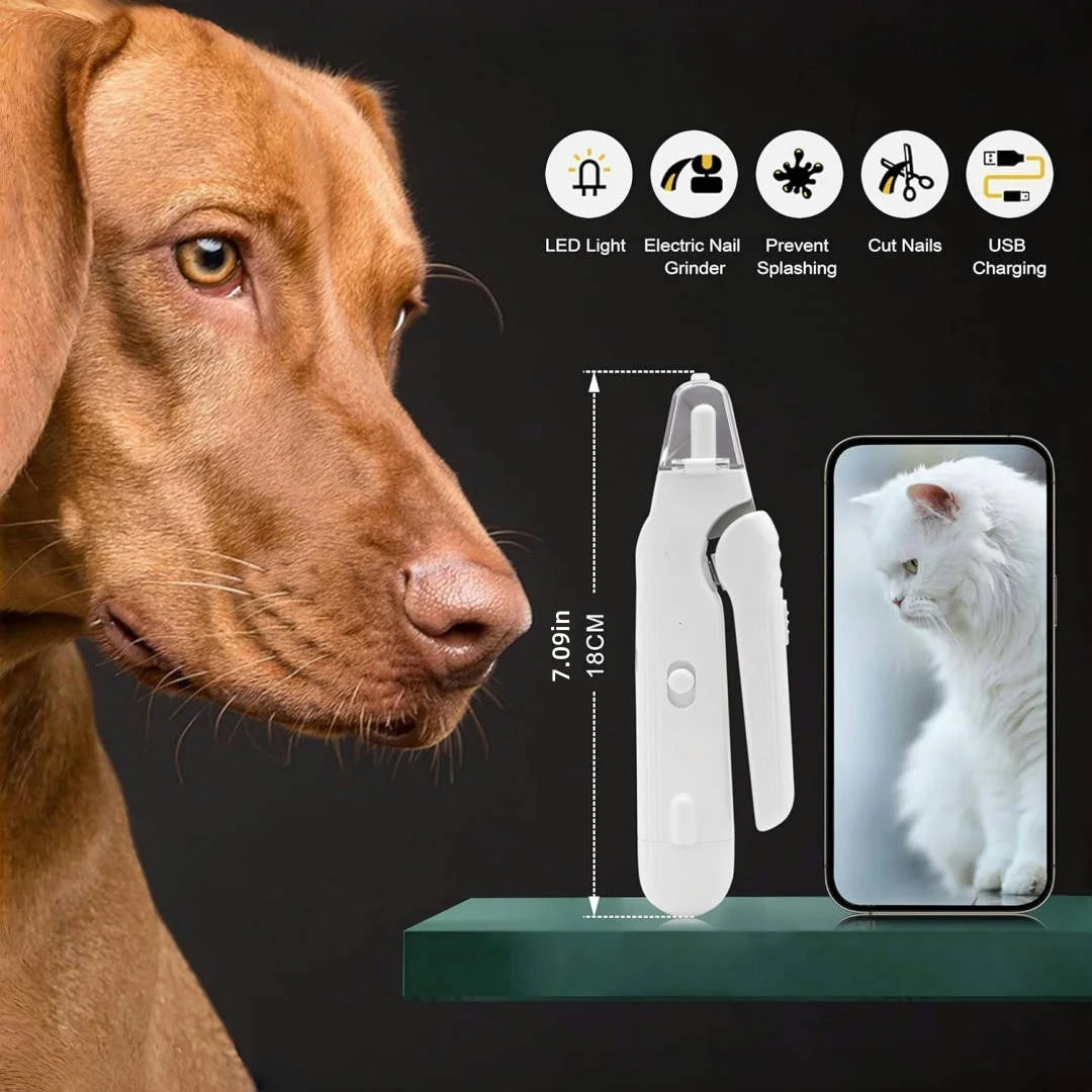 SilenCut — Coupe-griffes électrique silencieux pour chien et chat