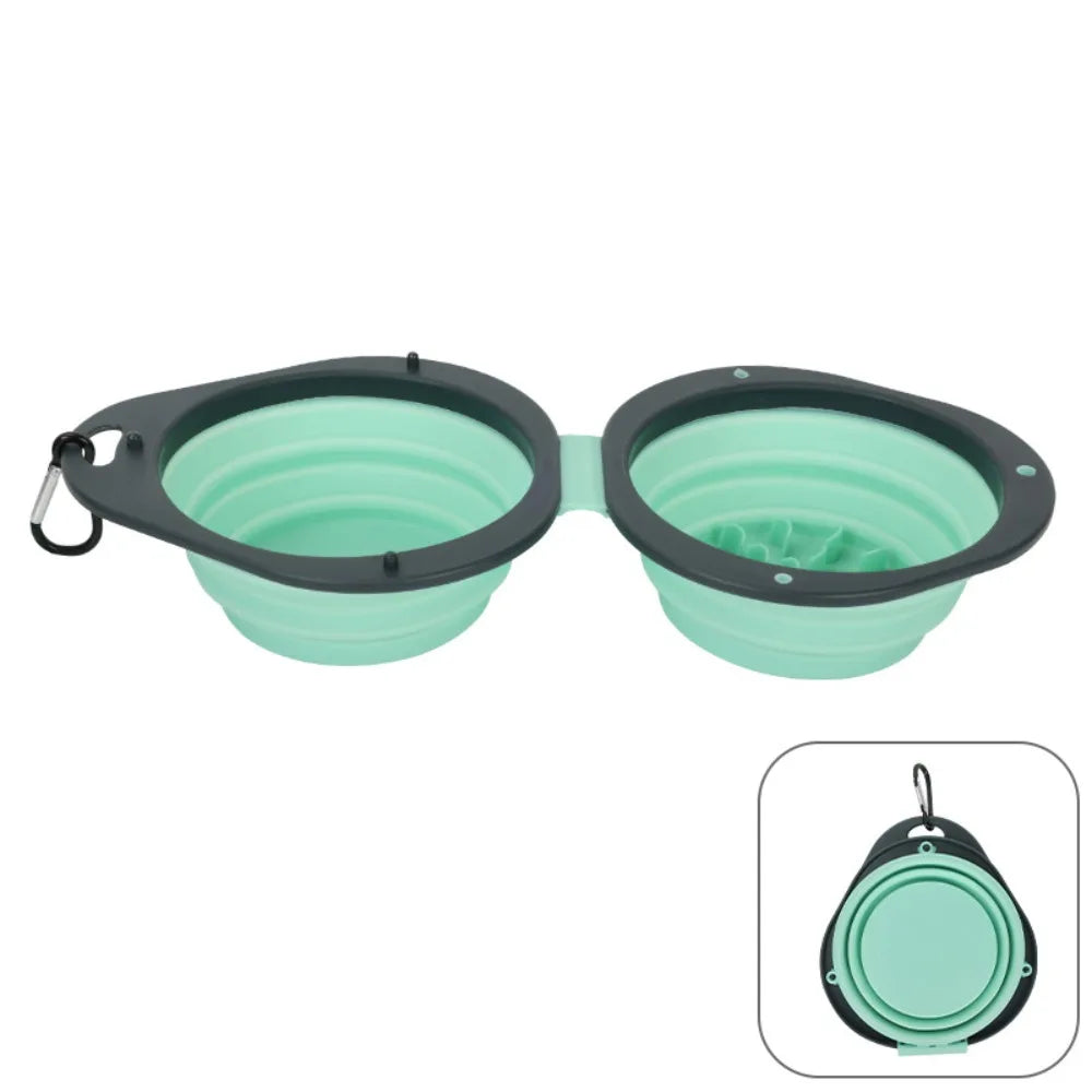 Travel'Bowl — Gamelle double pliable pour chien en voyage