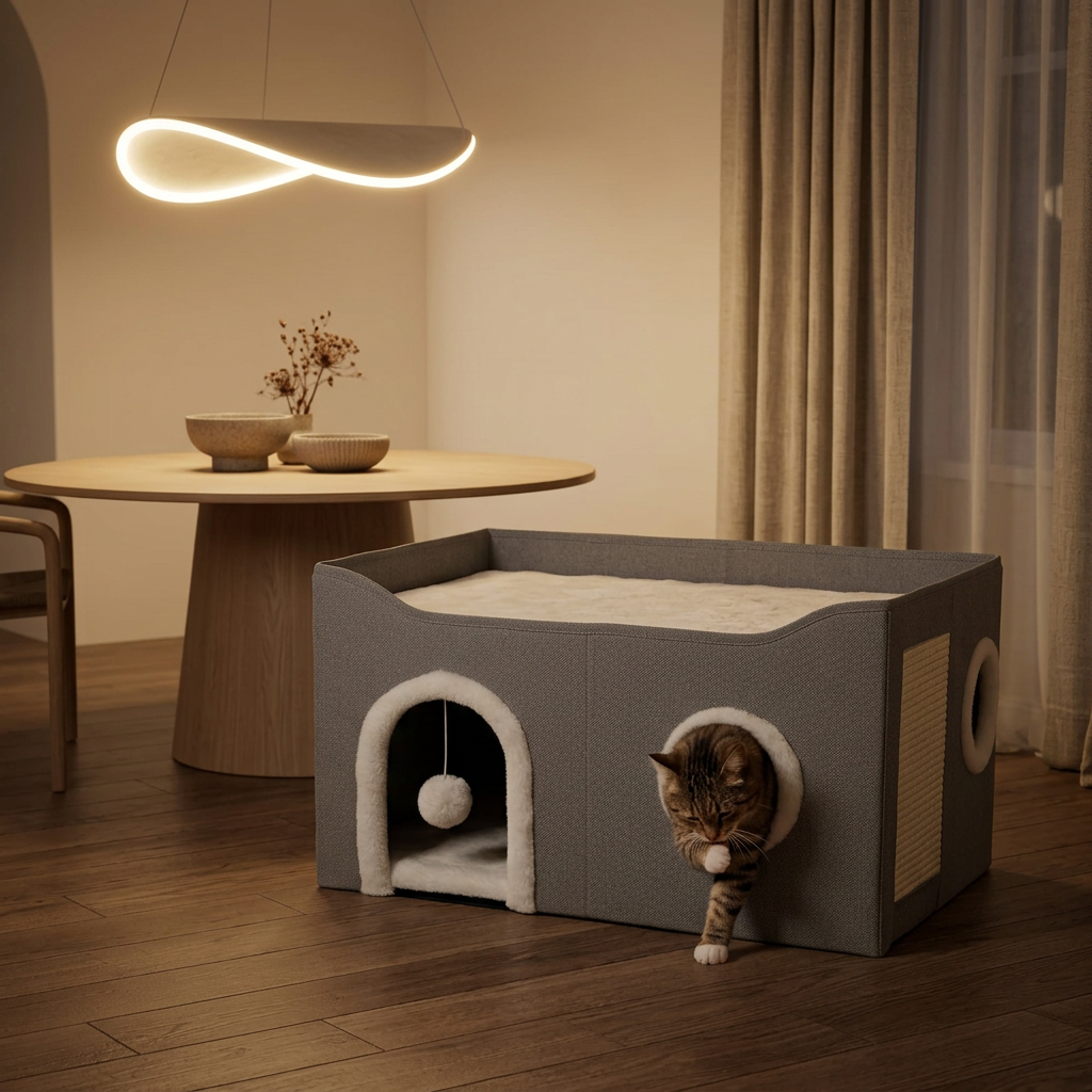 La Cabane Sélène dans une salle à manger